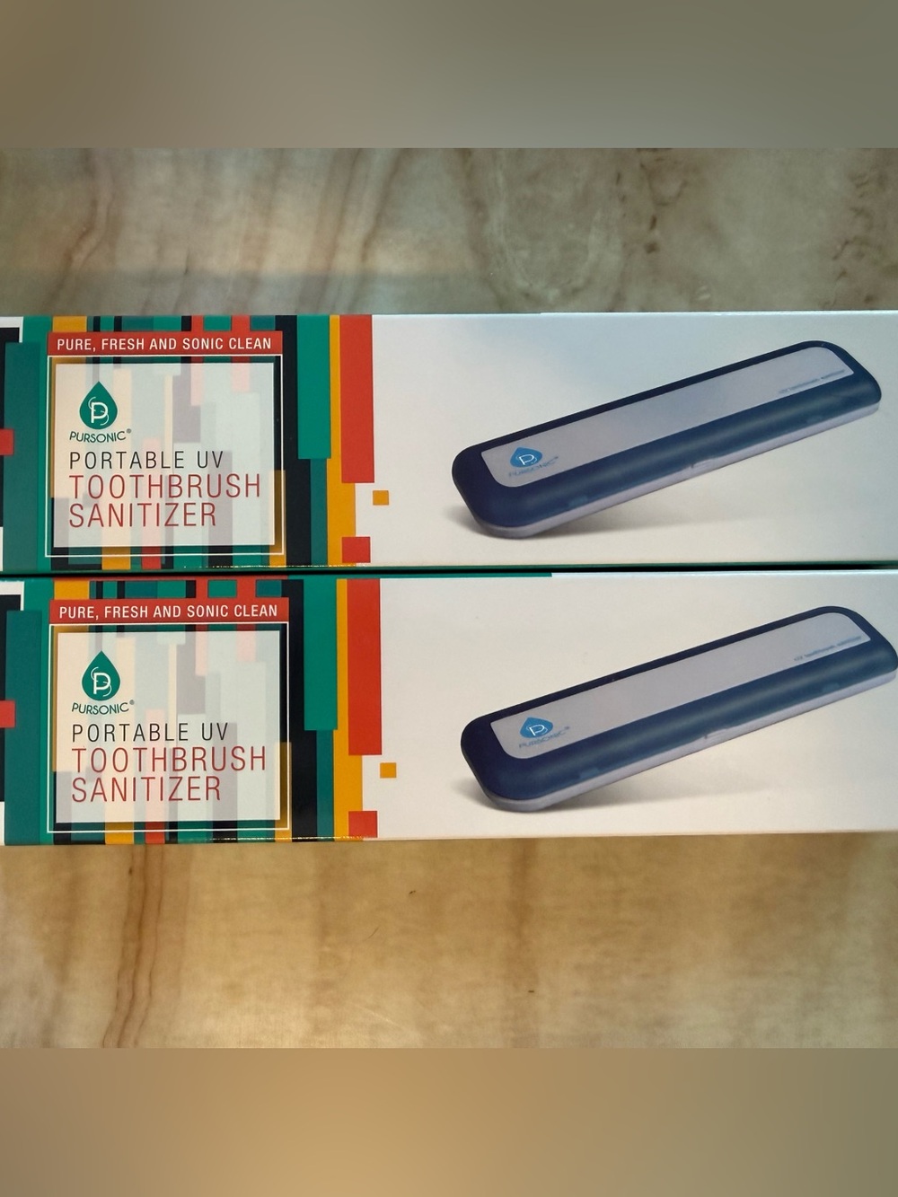 2️⃣ NWT PURSONIC PORTABLE UV TOOTHBRUSH SANITIZERS
*SLIM/TRAVEL FRIENDLY DESIGN